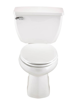 GerberUltra Flush 1.6 gpf 4 1/4" Vertical Rough-In Two-Piece Back Outlet Elongated Toilet