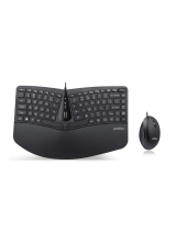 PerixxPERIDUO-406A Wired Mini Ergonomic Split Keyboard and Vertical Mouse Combo