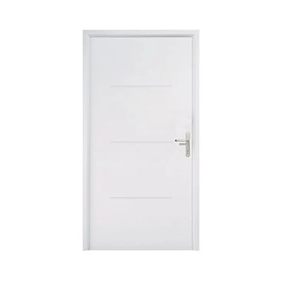 Porte d'entrée acier Hormann Tps 015 blanc 90 x h.215 cm poussant gauche