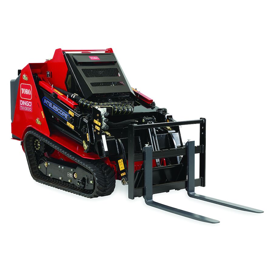 Adjustable Forks, TX 1000 Compact Utility Loaders