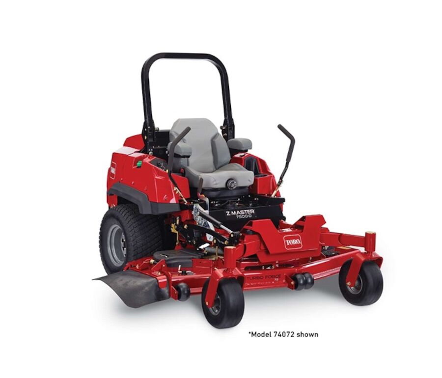Z Master Professional 7000 Series Riding Mower, With 72in TURBO FORCE Side Discharge Mower