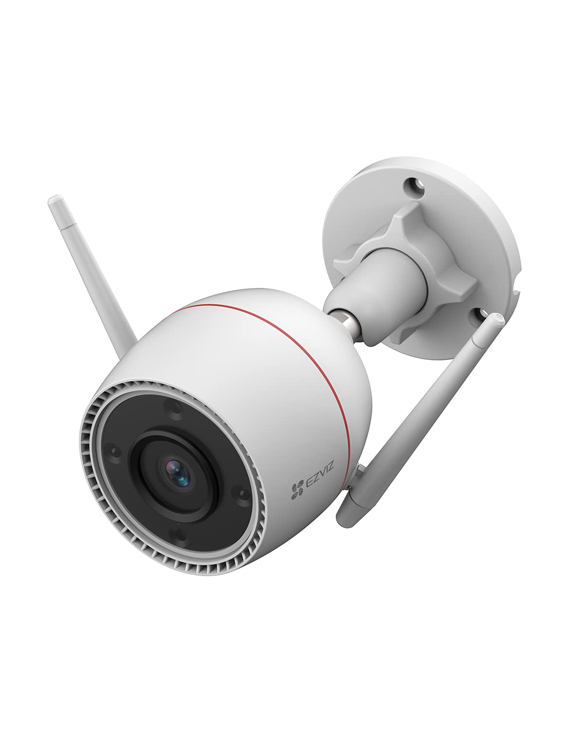 Outdoor Security Camera Surveillance IP66 Weatherproof 100ft Night Vision Strobe Light & Siren Alarm 2.4G Wi-Fi/Wired Two-Way Audio Works