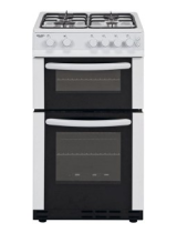 BushAG56TW WHITE TWIN GAS COOKER INS