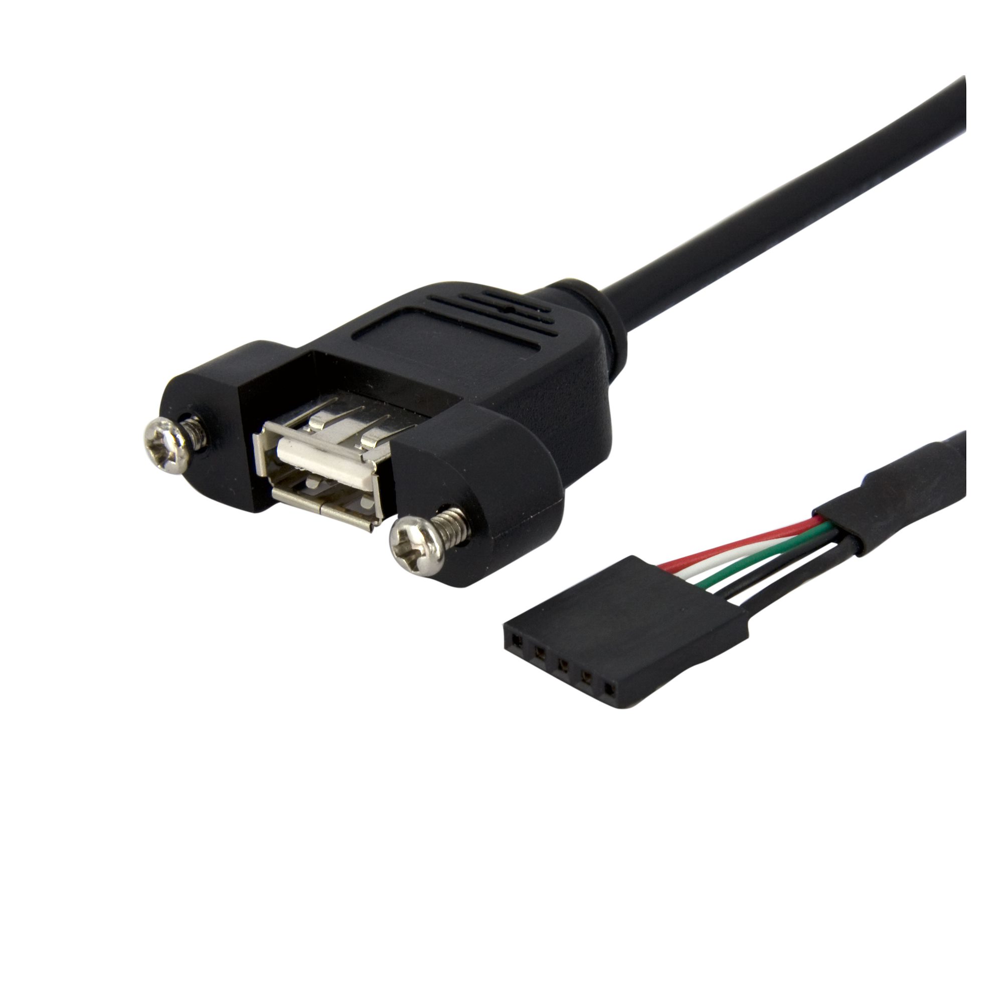 USB 2.0 Panel Mount Cable A / A