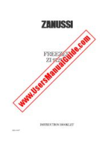 Zanussi ZI9121F Manual do usuário