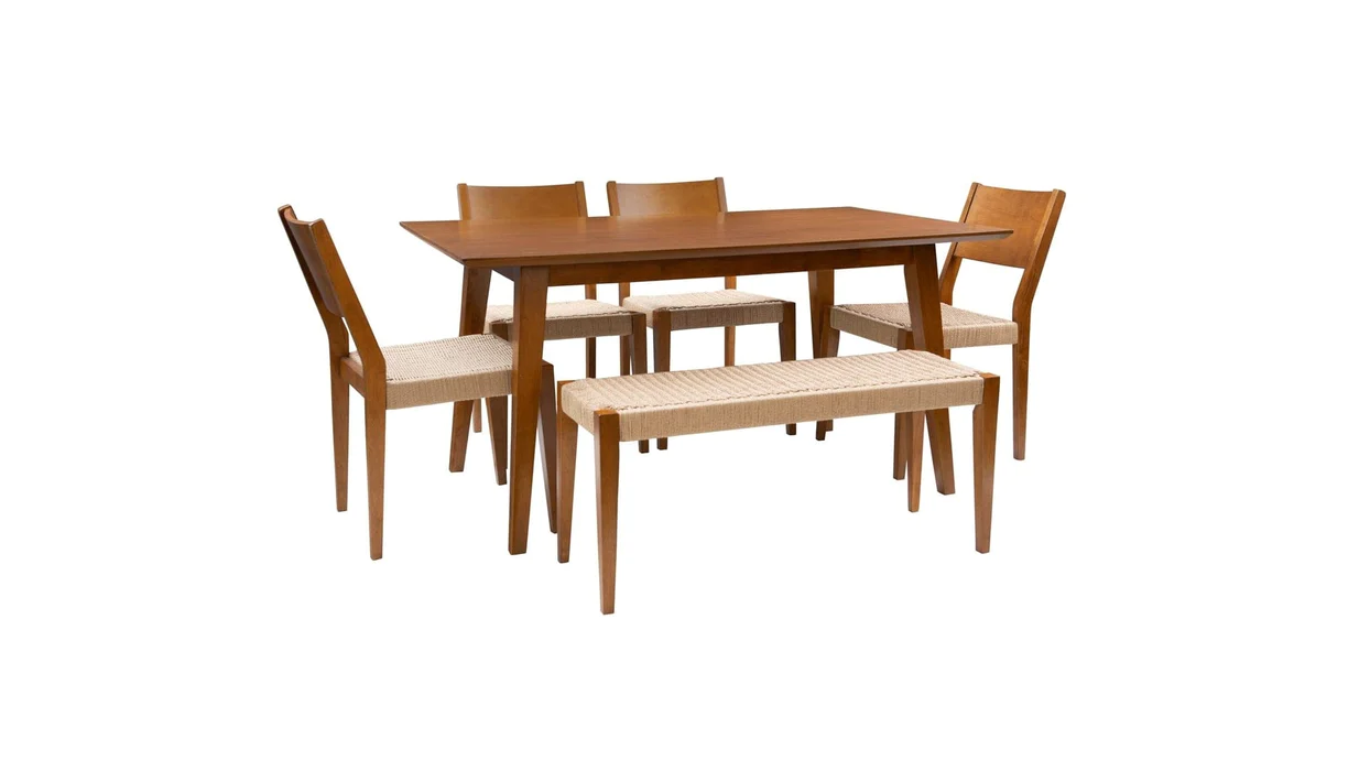 Collection Cosgrove Ext Oak Veneer Table & 6 Chairs