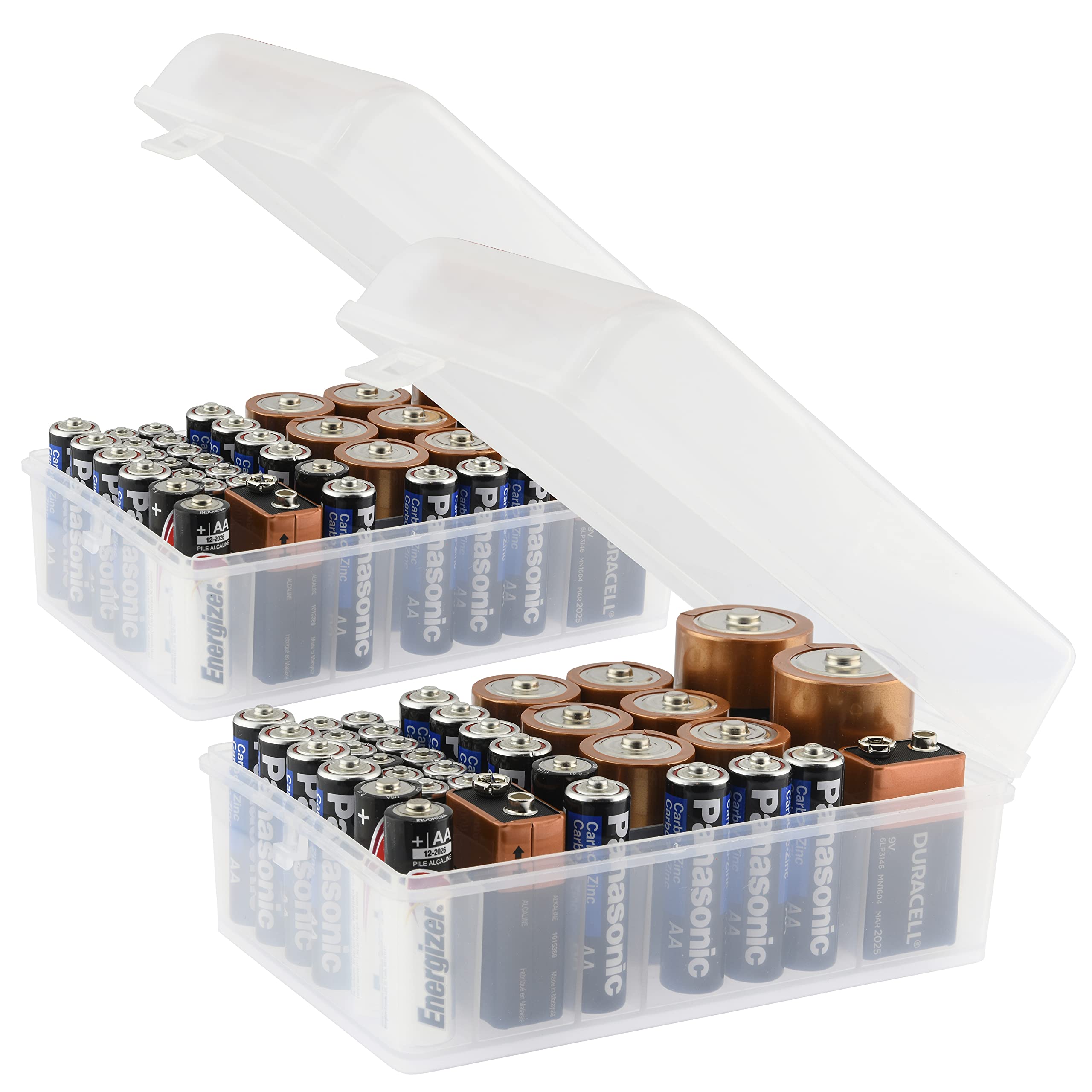 Box Multi inkl. Tester Battery box 72x AAA, AA, C, D, 9V PP3, CR 927, CR2032, LR44 (L x W x H) 300 x 160 x