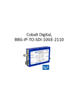 Cobalt DigitalBBG-IP-TO-SDI-10GE-2110 SMPTE ST 2110 To 3G/HD/SD-SDI De-Encapsulator