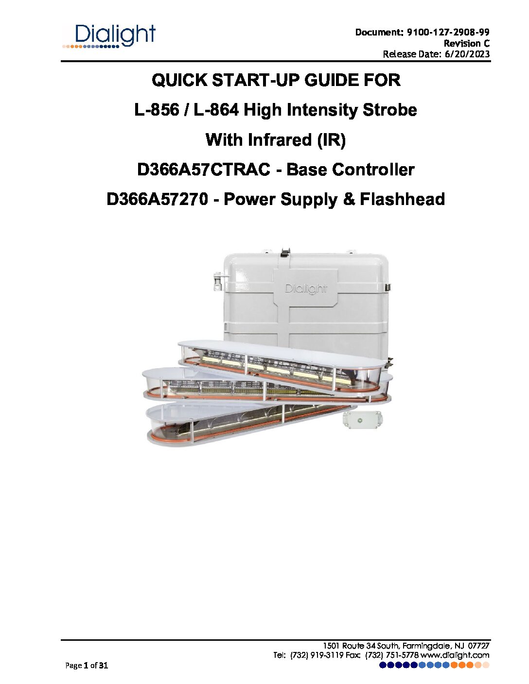 LED Obstruction High Intensity System L-856/L-864