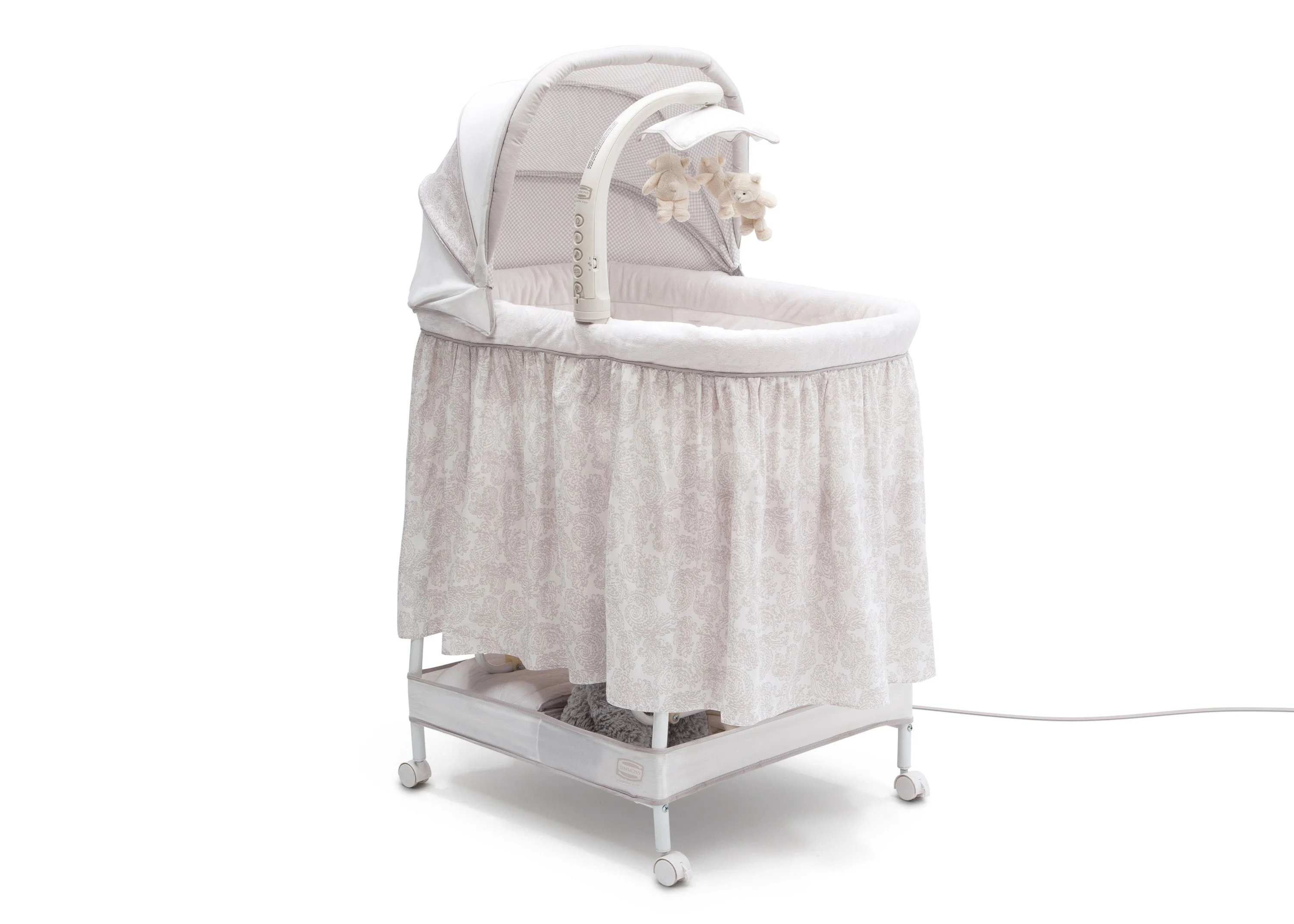 Simmons Kids Silent Auto Gliding Deluxe Bassinet