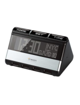 Oregon Scientific World Time Alarm Clock with USB Hub RAS200 Manual do usuário