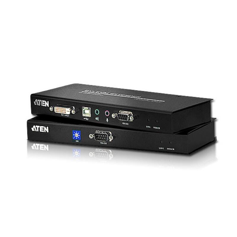 USB DVI Dual Link Cat 5 KVM Extender (1024 x 768@60m)