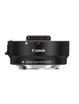 Canon EF-EOS M Mount Adaptor Owner's manual