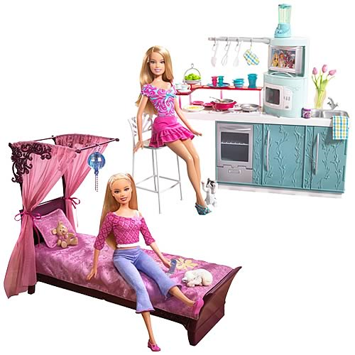 Barbie Large Furniture & Doll Giftset 