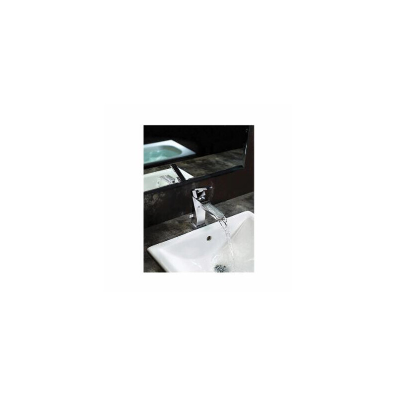 Faucet Ara Single Handle Channel Spout 4-in Centerset Bathroom Sink Faucet