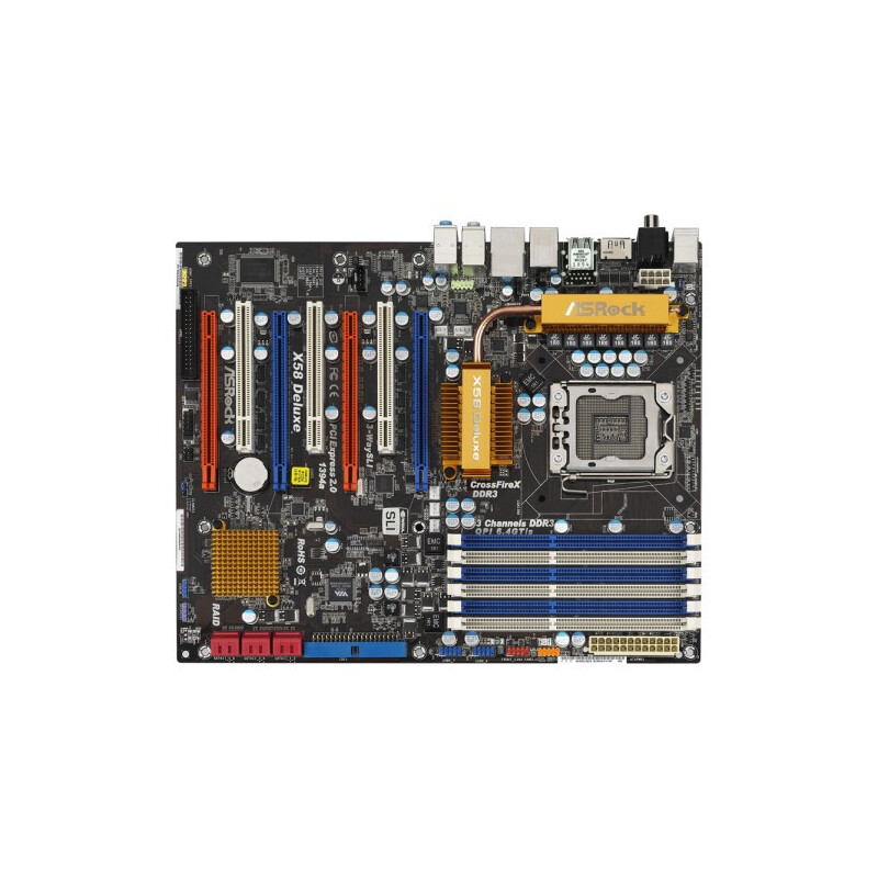 X58 Deluxe Socket 1366 ATX Motherboard Intel X58 6xDDR3 3xPCI/4xPCIe2-X16 6xSATA-2 RAID