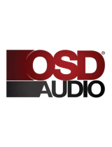OSD Audio8" 70V/100V/8-ohm Commercial 2-Way Coaxial Hanging Pendant Speaker