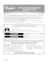 Whirlpool Microwave Products Development PR4ACU3FCY User manual