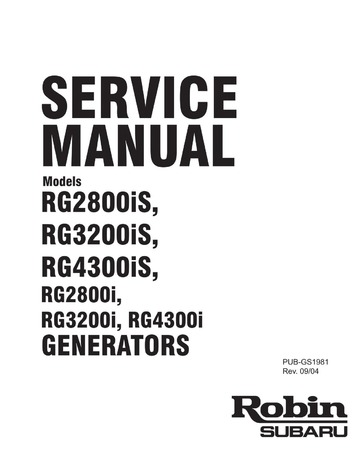 Subaru Robin Power Products