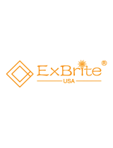 ExBriteLWSVL1311GB 23-Inch 3-Light Matte Black and Gold Industrial Vanity Light