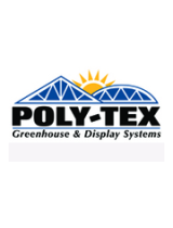 POLY-TEX Glory 8' x 12' Hobby Greenhouse User manual
