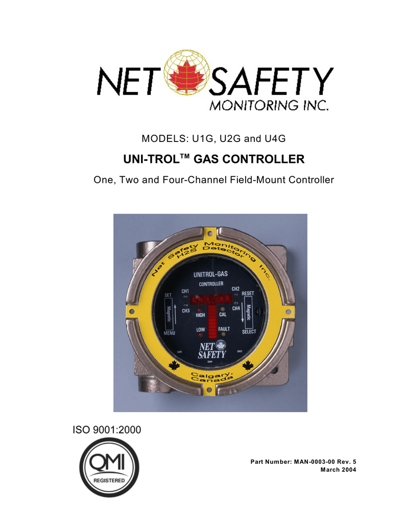 UNI-TROL Rack-Mount-Gas Controller