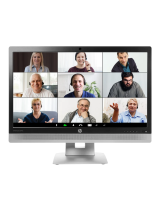 HP EliteDisplay E240c 23.8-inch Video Conferencing Monitor Användarguide