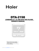 Haier HTR20 - 20" CRT TV User manual