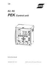 ESAB A6 PEK Control Panel Manuale utente