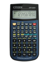 Citizen Calculator SRP-265N Handleiding