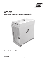 ESAB EPP-200 Precision Plasmarc Cutting System Handleiding