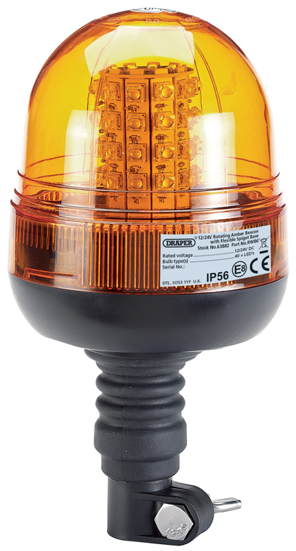 12/24V LED Magnetic Base Beacon - 400 Lumens