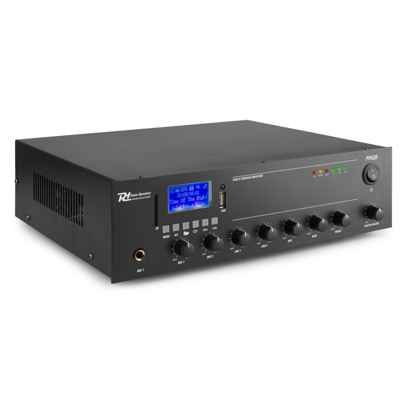 952.080 PPA Series 100V Mixer-Amplifier USB/MP3/BT
