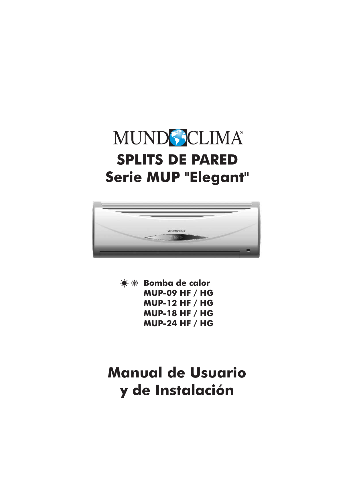 Series MUP-HG “System MultiSplit Wall type”